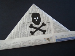 newspaper pirate hat instructions