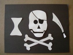 Pirate Flag Craft Stick Craft Kit